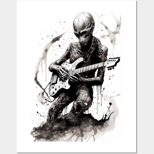 Grayskin Alien Shredding Posters and Art